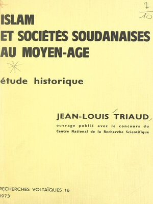 cover image of Islam et sociétés soudanaises au Moyen Âge